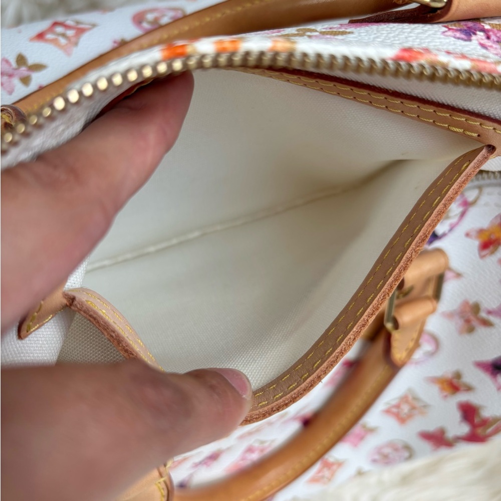 β¨π¦ Louis Vuitton π¦β¨ Speedy 35 Richard Prince Aquarelle Watercolor - Picture 16 of 16
